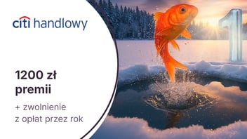 1200 zł w gotówce za kartę kredytową Citi Simplicity i zwolnienie z opłat przez rok w Citi Handlowym