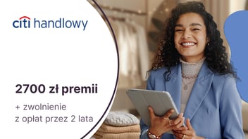 Do 2700 zł premii za aktywne korzystanie z CitiKonta dla biznesu w banku Citi Handlowy