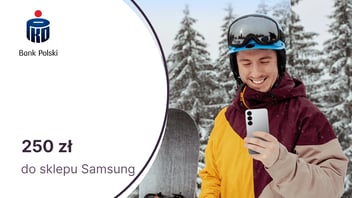 250 zł na zakupy w sklepie Samsung za podwyższenie limitu karty kredytowej z oferty PKO BP