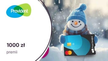 1000 zł premii z kartą kredytową ProviSm@rt od Providenta