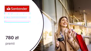 Do 780 zł premii z kartą kredytową Visa Bonus Santander Bank Polska
