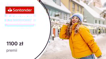 HIT! Do 1100 zł premii za konto w Santander Bank Polska