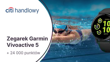 Zegarek Garmin Vivoactive 5 + 24 000 punktów (300 zł) w Bezcennych Chwilach za kartę kredytową Citi Simplicity w Citibanku