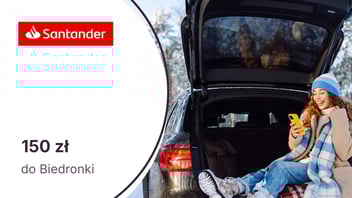 Do 150 zł do Biedronki za ubezpieczenie samochodu z Santander Bank Polska