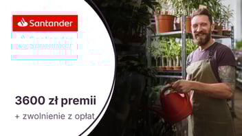 Do 3600 zł premii w promocji Konta Firmowego Online w Santander Bank Polska
