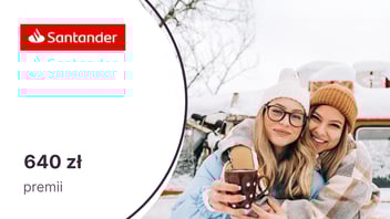 540 zł moneyback + dodatkowe 100 zł z kartą kredytową Visa Bonus Santander Bank Polska