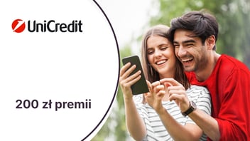 200 zł premii + Spotify Premium na 9 miesięcy gratis z kontem osobistym w UniCredit