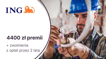 4400 zł premii + zwolnienie z opłat przez 2 lata dla JDG z Kontem Direct dla Firmy w ING Banku Śląskim