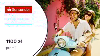1100 zł z kontem osobistym w Santander Bank Polska