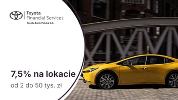 7,5% do 50 tys. zł na Moto Lokacie Plus w Toyota Banku