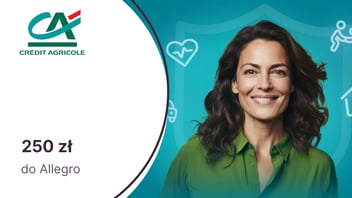 Nawet 250 zł do Allegro za skorzystanie z wybranych ubezpieczeń w Credit Agricole