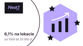 6,1% w skali roku na Nest Lokacie Witaj w Nest Banku