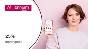 Do 25% moneyback za zakupy online dla klientów Banku Millennium