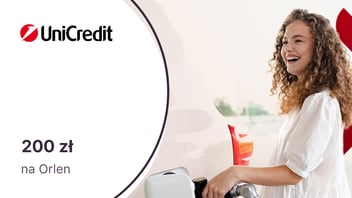 200 zł na stacje Orlen z kontem firmowym w UniCredit