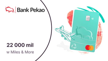 Nawet 22 000 mil w programie Miles & More za Kartę Kredytową z Żubrem w Pekao SA
