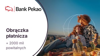 Obrączka płatnicza i inne bonusy za Kartę Kredytową z Żubrem w Pekao SA