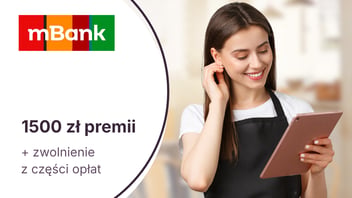 1500 zł premii dla JDG + bezterminowe zwolnienie z części opłat za mBiznes konto Standard od mBanku