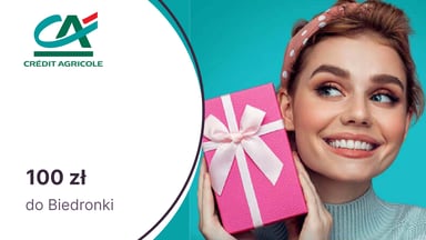 100 zł do Biedronki za podpisanie aneksu do umowy karty kredytowej z Credit Agricole. Tylko dla zaproszonych