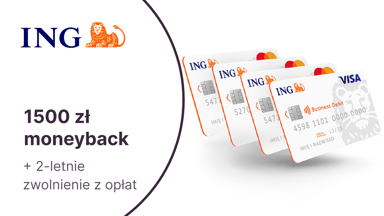 1500 zł z kartą Mastercard + 2 lata zwolnienia z opłat za konto dla nowych klientów firmowych ING Banku Śląskiego