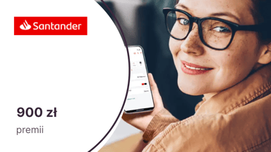 HIT! Aż 900 zł łatwej premii za Konto Santander w Santander Bank Polska + łatwiejsze warunki karencji