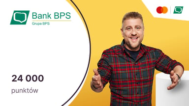 24 000 punktów (300 zł) dla nowych posiadaczy kart płatniczych Mastercard Banku BPS
