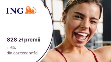 Nawet 828 zł premii z Kontem Mobi (18-26 lat) w ING Banku Śląskim. Ponadto 6% dla oszczędności