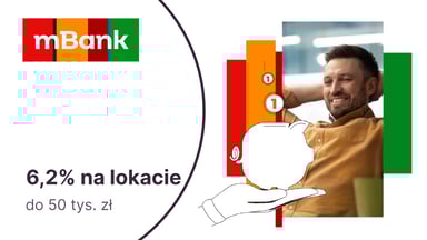 Do 6,2% na promocyjnej lokacie dla nowych klientów mBanku