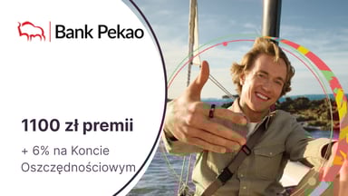 700 zł premii + obrączka płatnicza za Konto Przekorzystne w Banku Pekao + Konto Oszczędnościowe na 6%