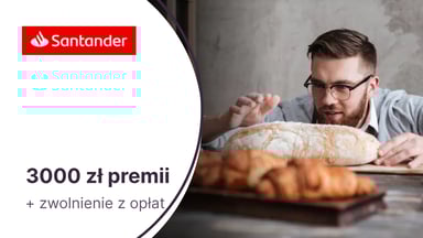 Do 3000 zł premii w promocji Konta Firmowego Online dla JDG w Santanderze