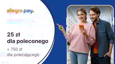 25 zł dla poleconego i 750 zł dla polecającego w programie "Polecaj Allegro Pay"