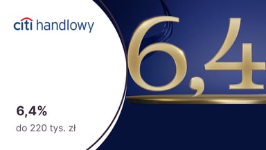 6,4% w skali roku na lokatach 3M i 6M po otwarciu konta Citigold w Citibanku