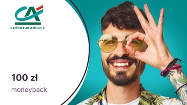 Do 100 zł moneyback z kartą kredytową Credit Agricole. Tylko dla zaproszonych