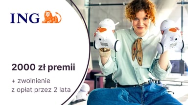 2000 zł premii + zwolnienie z opłat przez 2 lata z Kontem Direct dla Firmy w ING Banku Śląskim