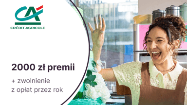 Do 2000 zł premii i brak opłat za Konto Biznes przez 12 miesięcy dla klientów firmowych banku Credit Agricole