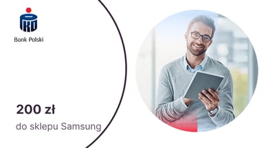 200 zł na zakupy w sklepie Samsung za podniesienie limitu odnawialnego w PKO BP