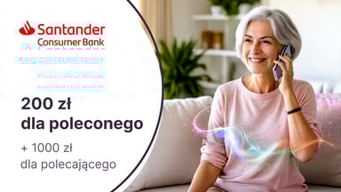 200 zł do Biedronki dla poleconego i nawet 1000 zł dla polecającego produkty kredytowe z oferty Santander Consumer Banku