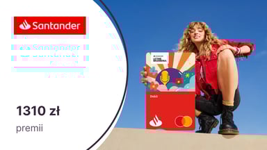 HIT! Do 1310 zł premii za konto w Santander Bank Polska