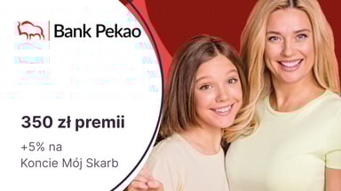 350 zł premii dla rodziny za Konto Przekorzystne dla Młodych w Pekao SA