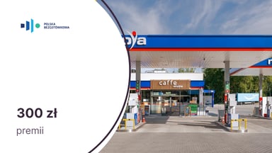 300 zł do wydania na stacjach paliw MOYA + terminal płatniczy na rok za darmo od Fundacji Polska Bezgotówkowa