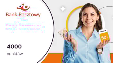 4000 punktów (50 zł) w Bezcennych Chwilach dla klientów Banku Pocztowego