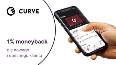 1% moneyback dla nowych i obecnych użytkowników w programie poleceń Curve