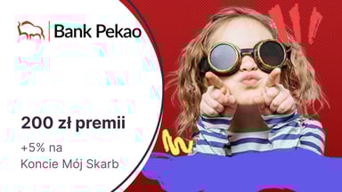 200 zł premii dla rodziny za Konto Przekorzystne dla Młodych w Pekao SA