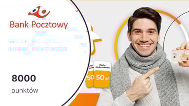 8000 punktów (100 zł) w Bezcennych Chwilach dla klientów Banku Pocztowego