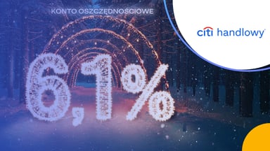 Konto Oszczędnościowe na 6,1% do 100 000 zł w Citi Handlowym