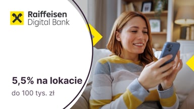 5,5% na Lokacie Dla Ciebie w Raiffeisen Digital Banku