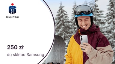 250 zł na zakupy w sklepie Samsung za podwyższenie limitu karty kredytowej z oferty PKO BP