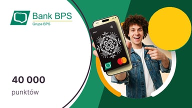 40 000 punktów (500 zł) w Bezcennych Chwilach dla posiadaczy kart płatniczych Mastercard Banku BPS