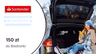 Do 150 zł do Biedronki za ubezpieczenie samochodu z Santander Bank Polska