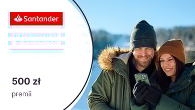 500 zł premii z kartą kredytową Visa Platinum lub World Mastercard Santander Bank Polska