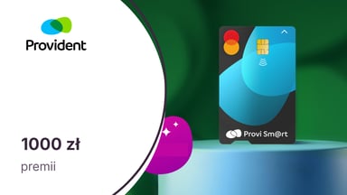 1000 zł premii z kartą kredytową ProviSm@rt od Providenta